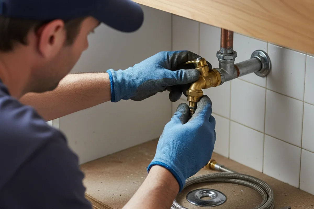 Shutoff valve and fitting work during Faucet and Fixture Repair in Hartsdale